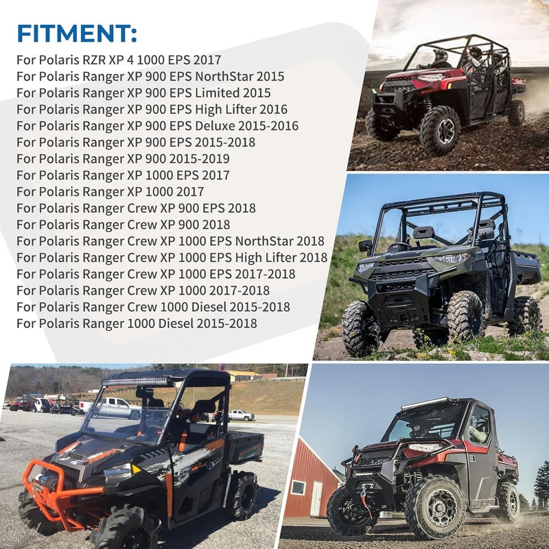 WIKIBB Air Vent Cover for Polaris Ranger 1000 900 Crew XP,2 PCS Air Flow Vent Grille Protection Anti-Blocking Protector Accessories Fit(Right + Left) - Image 5